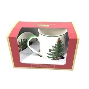 Spode Christmas Tree Mug & Coaster Set